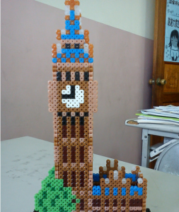 Un Big Ben en perles Hama