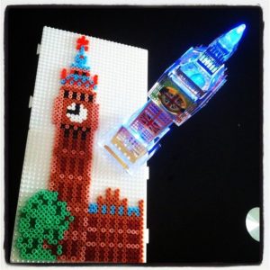 Un Big Ben en perles Hama