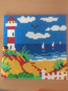 Des phares marins en perles Hama
