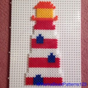 Des phares marins en perles Hama