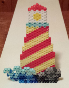 Des phares marins en perles Hama