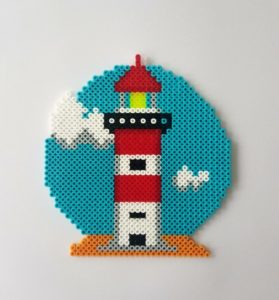 Des phares marins en perles Hama
