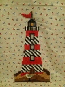 Des phares marins en perles Hama