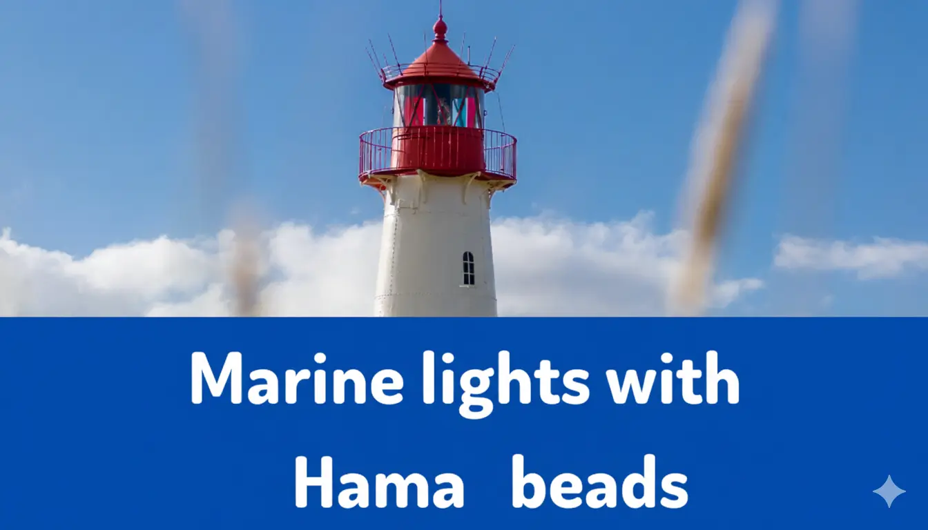 Marine lighthouses in Hama beads