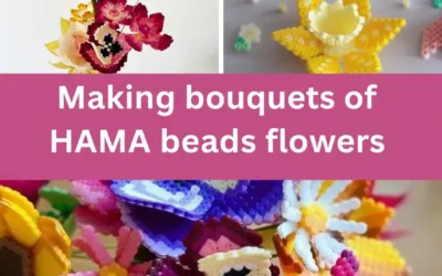 Create flower bouquets with Hama ironing beads