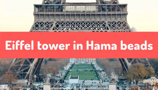 An Eiffel Tower in Hama beads