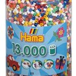 Perles à repasser Hama Midi — baril de 13 000 perles multicolores (réf. 211-00)