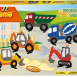 Coffret perles à repasser Hama Midi — Engins de chantier (réf. 3143)