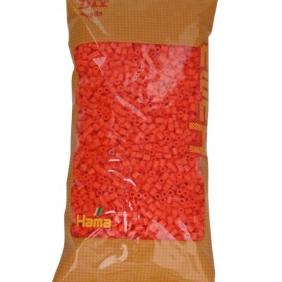 Perles à repasser Hama Midi (Ø 5 mm) — sachet 6 000 perles orange (10.2050.4)