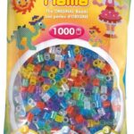 Perles à repasser Hama Midi — Sachet de 1 000 perles à paillettes, coloris assortis (réf. 207-54)
