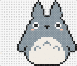 Modele Hama Studio Ghibli — Une grille Totoro classique