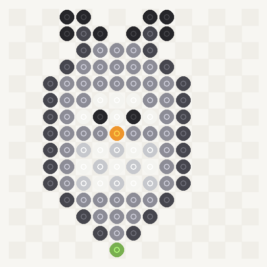 Grille maison perles Hama — Un petit Totoro à reproduire
