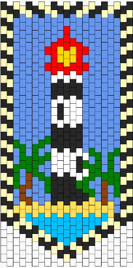 Phare d'ete en perles Hama