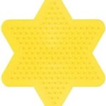 Perles à repasser Hama Midi (Ø 5 mm) — Plaque étoile jaune, petit format (270-03)