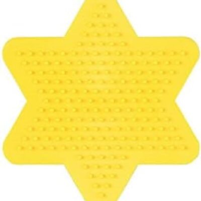Perles à repasser Hama Midi (Ø 5 mm) — Plaque étoile jaune, petit format (270-03)