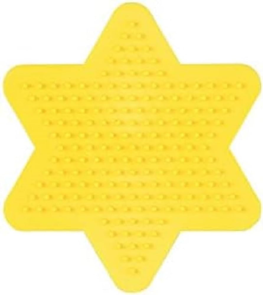 Perles à repasser Hama Midi (Ø 5 mm) — Plaque étoile jaune, petit format (270-03)
