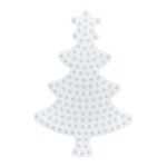 Plaque à repasser Hama Midi — Sapin de Noël, blanche (compatible perles Ø 5 mm)