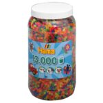 Perles à repasser Hama Midi (Ø 5 mm) — 13 000 perles fluorescentes (211-51)