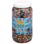 Perles à repasser Hama Midi (Ø 5 mm) — 13 000 perles, 62 couleurs (211-68)