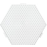 Perles à repasser Hama Midi (Ø 5 mm) — Plaque hexagonale blanche, format moyen (329)