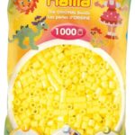 Perles à repasser Hama Midi — Jaune pastel, sachet de 1000 perles