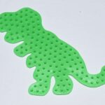 Perles à repasser Hama Midi — Plaque dinosaure verte (322-42)