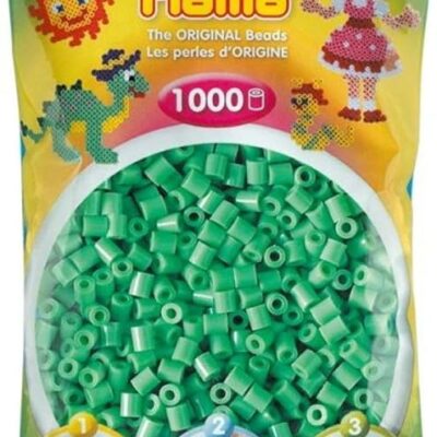 Perles à repasser Hama Midi — Sachet de 1000 perles vertes (207)