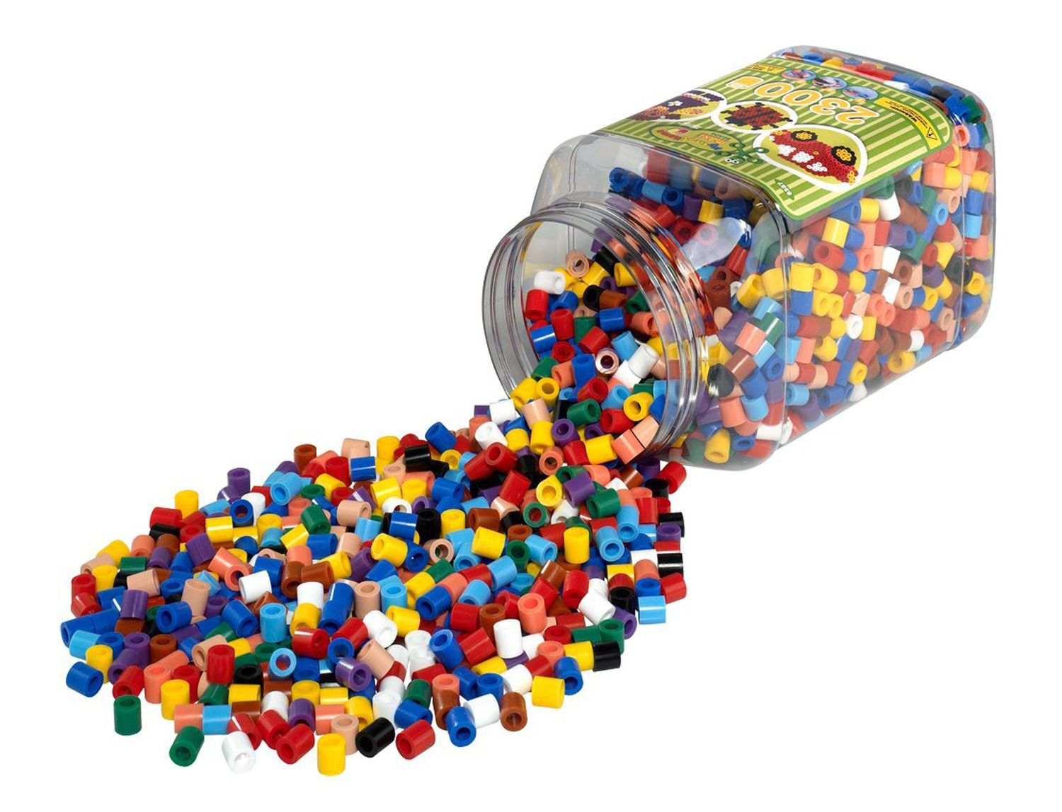 Perles à repasser Hama Maxi — Pot de 2 300 perles assorties (8587)
