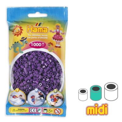 Perles à repasser Hama Midi Violet — 1000 perles (n°07)