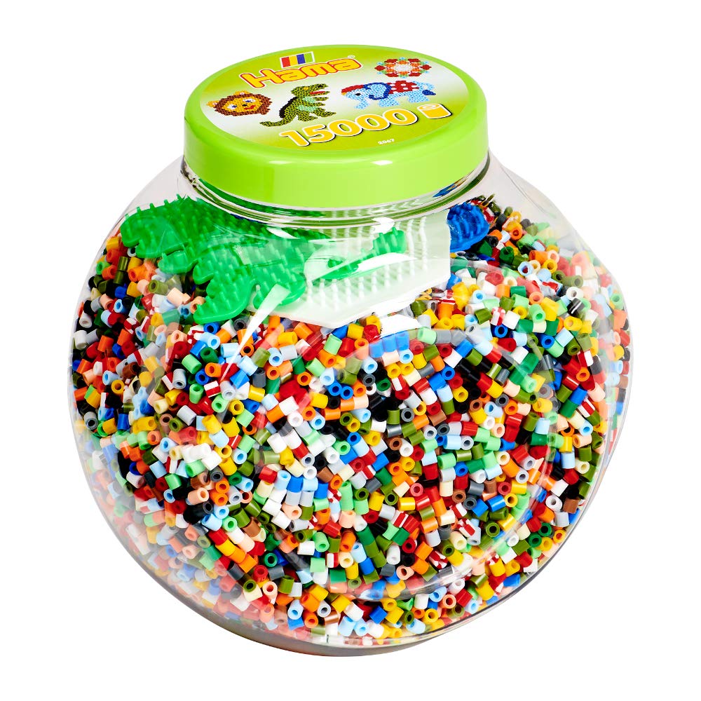 Perles à repasser Hama Midi — grand pot ~15 000 perles (réf. 2067)