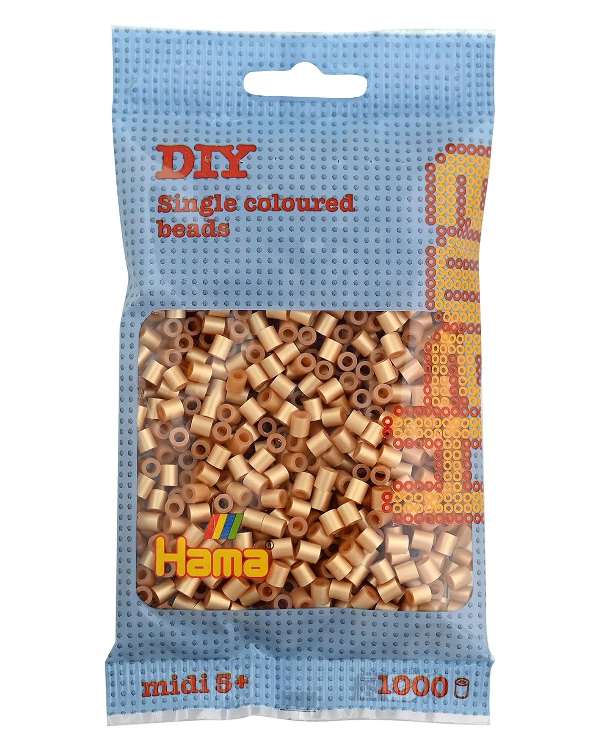 Perles à repasser Hama Midi — Sachet 1 000 perles dorées (207-61)