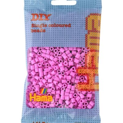 Sachet de perles à repasser Hama Midi rose pastel (environ 1000 perles)