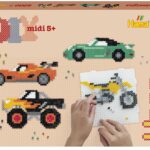 Perles à repasser Hama Midi — Coffret cadeau Véhicules, environ 4000 perles