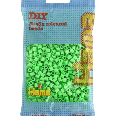 Sachet de perles à repasser Hama Midi vert pastel (environ 1000 perles)