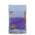 Perles à repasser Hama Mini — sachet de 2 000 perles, violet pastel (réf. 501-45)