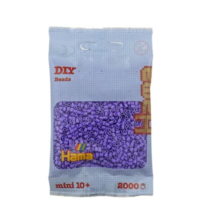 Perles à repasser Hama Mini — sachet de 2 000 perles, violet pastel (réf. 501-45)