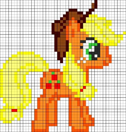 Applejack in fuse beads
