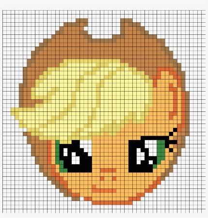 Applejack portrait in fuse beads