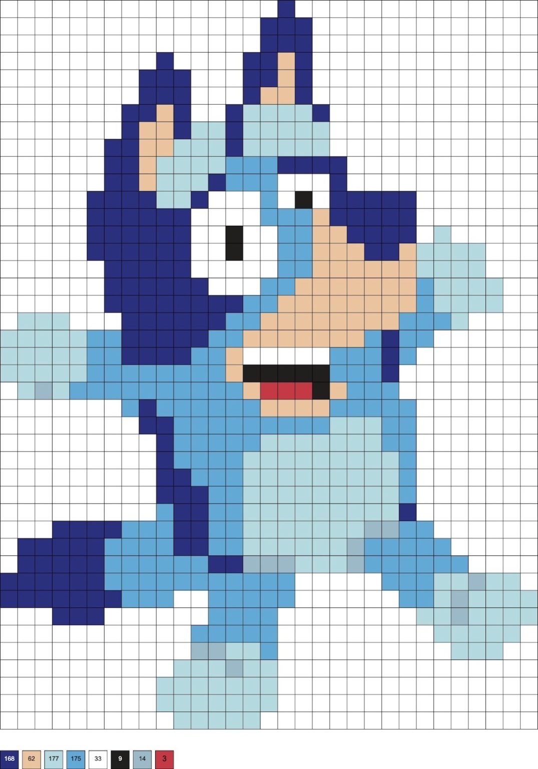 Bluey en perles à repasser