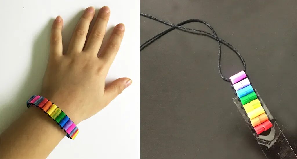 Bracelet manchette en perles a repasser