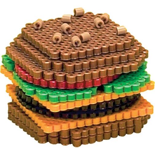 Cheeseburger en perles a repasser