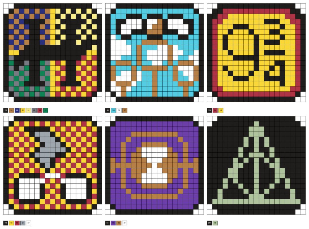 Sous-verres Harry Potter en perles a repasser