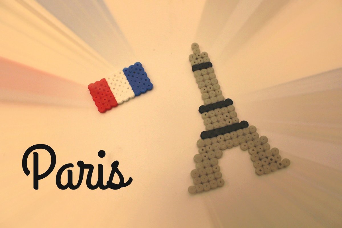 Tour Eiffel en perles à repasser