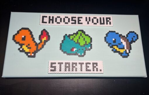 Créations Pokémon en perles à repasser