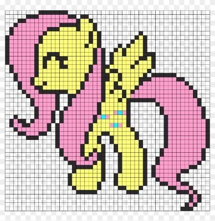 Fluttershy in fuse beads