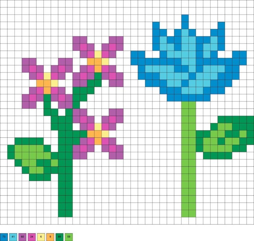 Assortiment de fleurs en perles a repasser