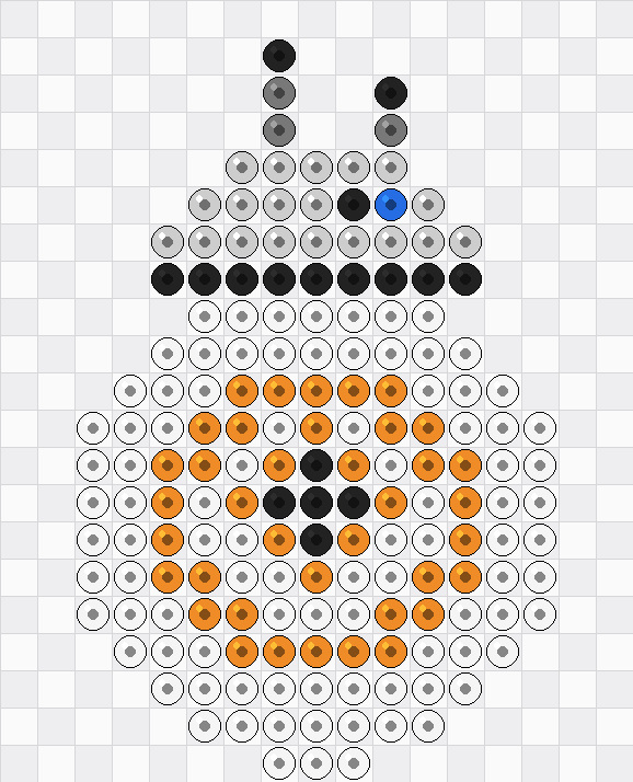 Grille maison droide BB-8 en perles a repasser