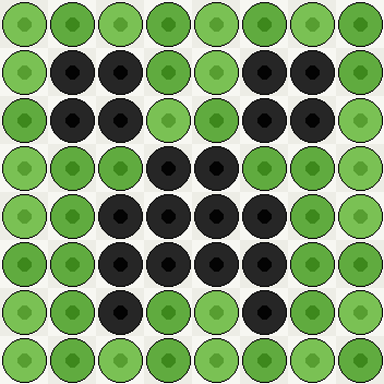 Grille maison a suivre pour un Creeper Minecraft en perles a repasser