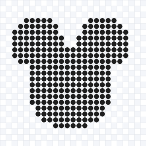 Grille mickey maison