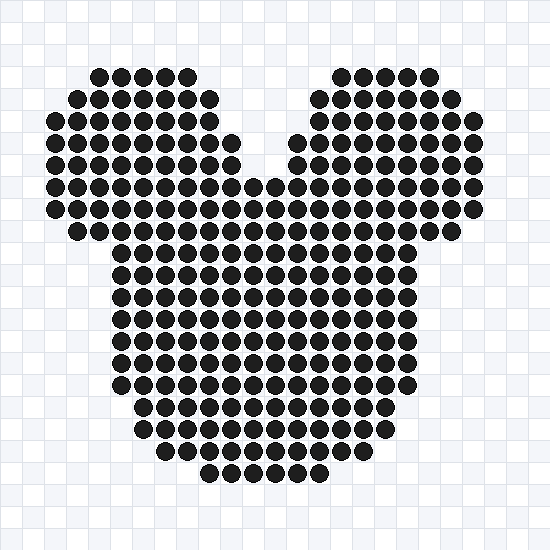 Grille maison tete de Mickey